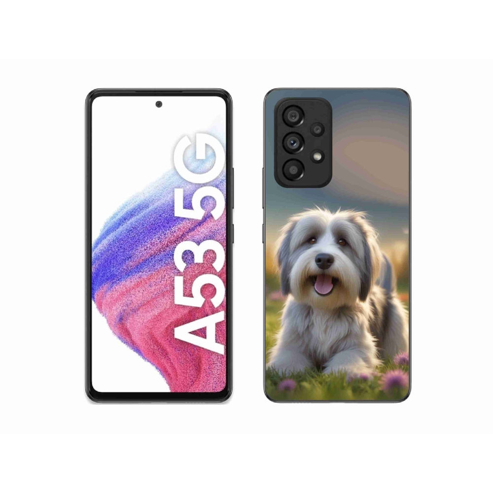 Gél borítás mmCase Samsung Galaxy A53 5G - aranyos Havanna kutya