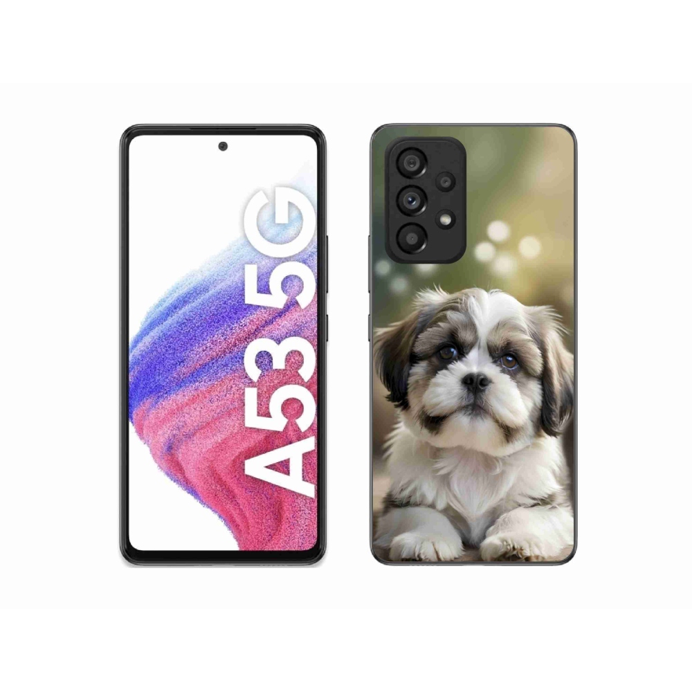 Gél borítás mmCase Samsung Galaxy A53 5G - aranyos shih-tzu