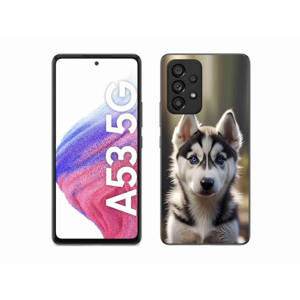 Gél borítás mmCase Samsung Galaxy A53 5G - aranyos szibériai husky