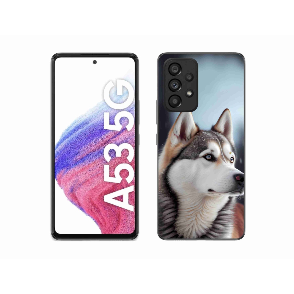 Gél borítás mmCase Samsung Galaxy A53 5G - Szibériai husky