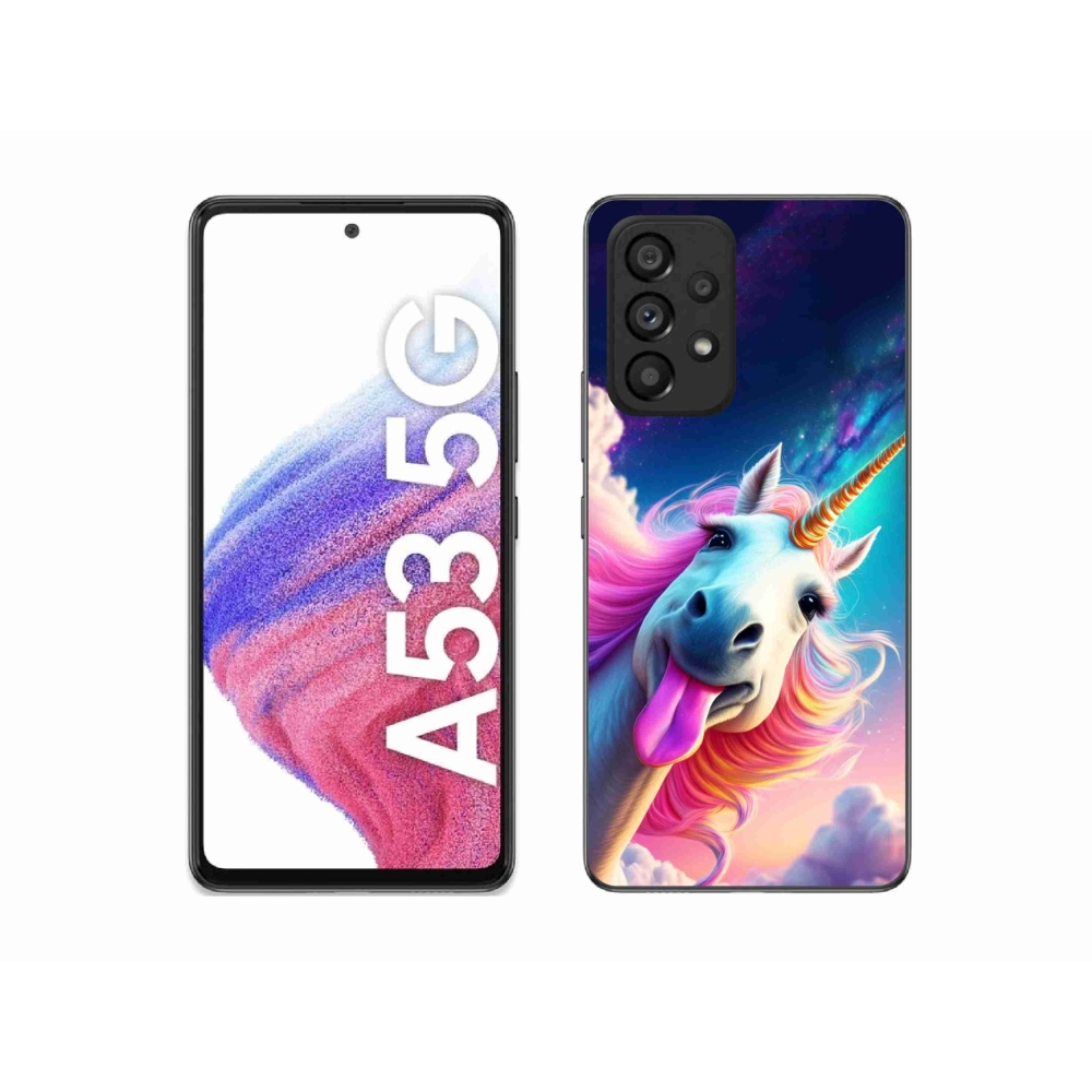 Gél borítás mmCase Samsung Galaxy A53 5G - őrült egyszarvúhoz