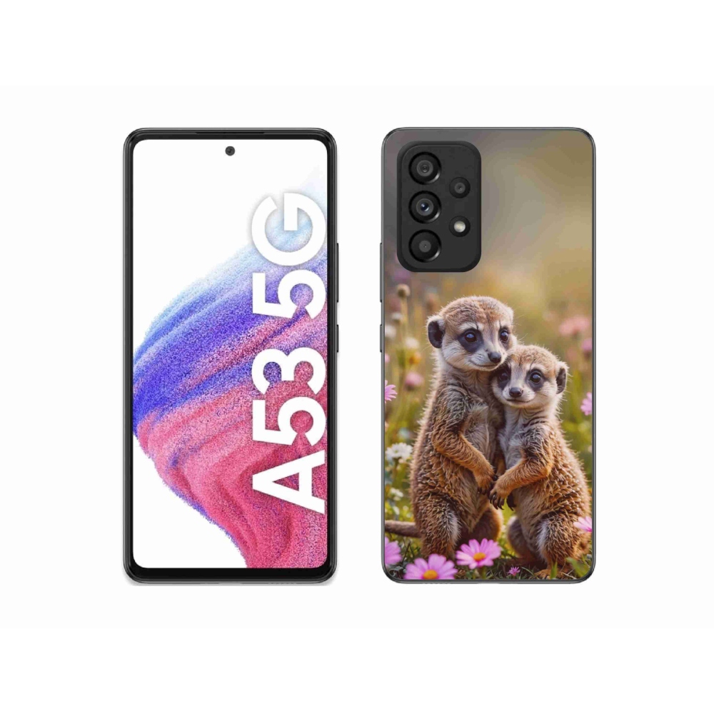 Gél borítás mmCase Samsung Galaxy A53 5G - szurikátás duó számára
