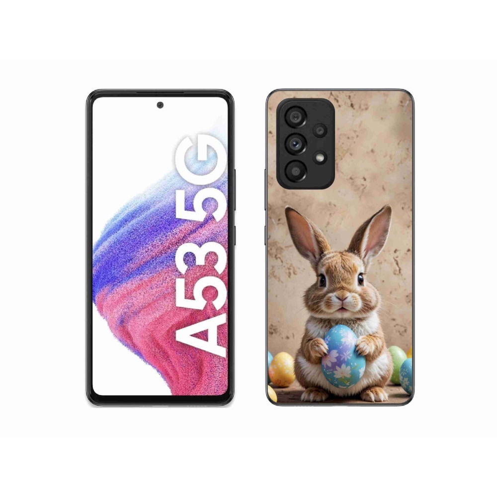 Zselés borítás mmCase Samsung Galaxy A53 5G - Húsvéti nyuszi