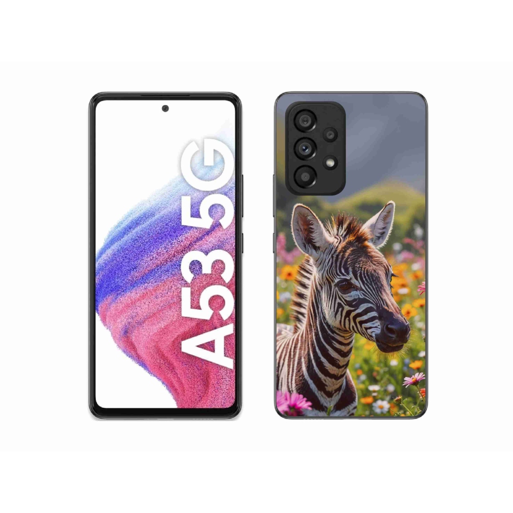 Zselés borítás mmCase Samsung Galaxy A53 5G - zebra a réten