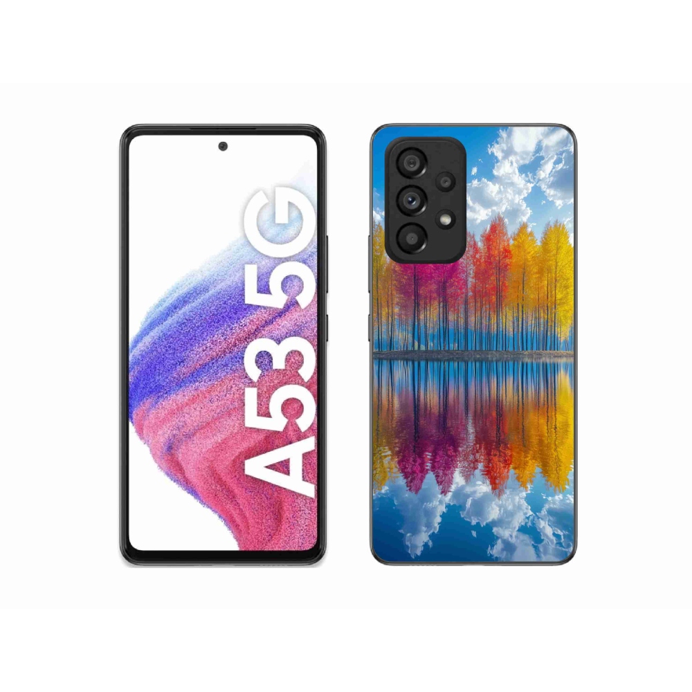 Gél borítás mmCase Samsung Galaxy A53 - színes fákhoz