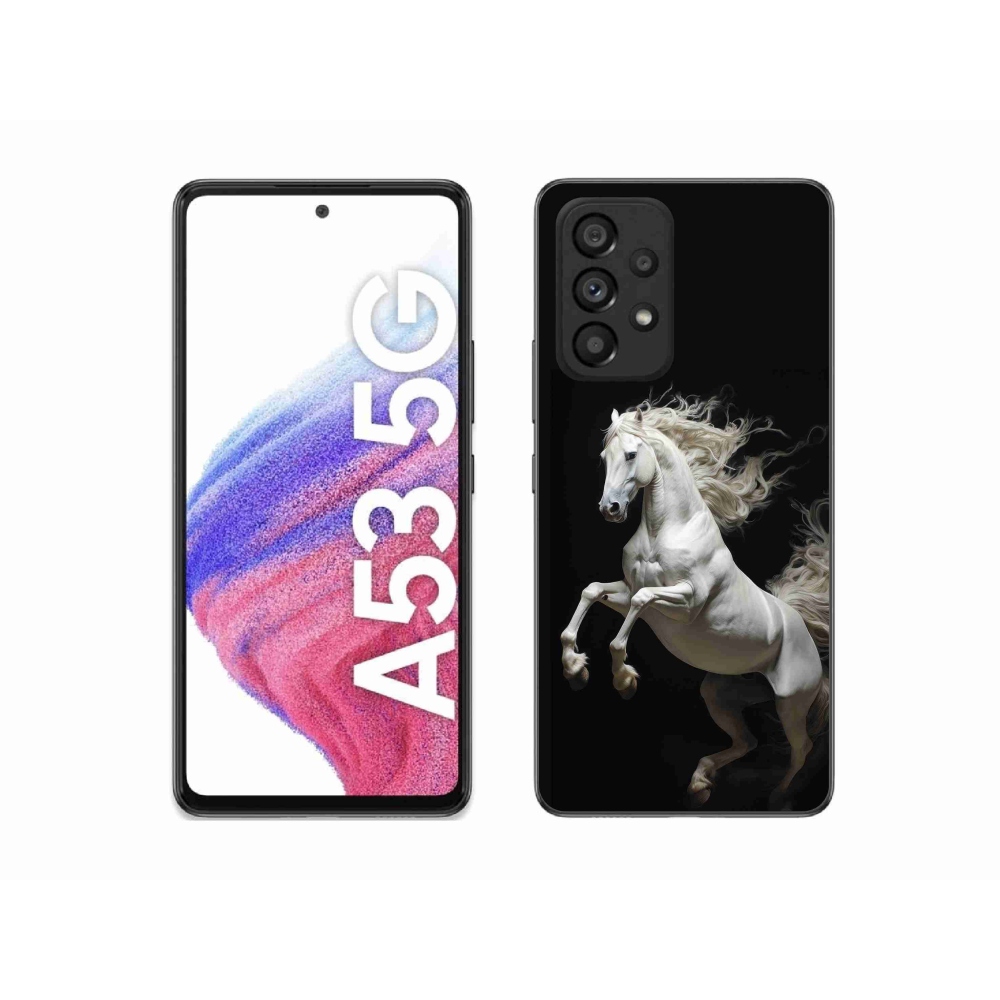 Zselés borítás mmCase Samsung Galaxy A53 - fehér ló 4