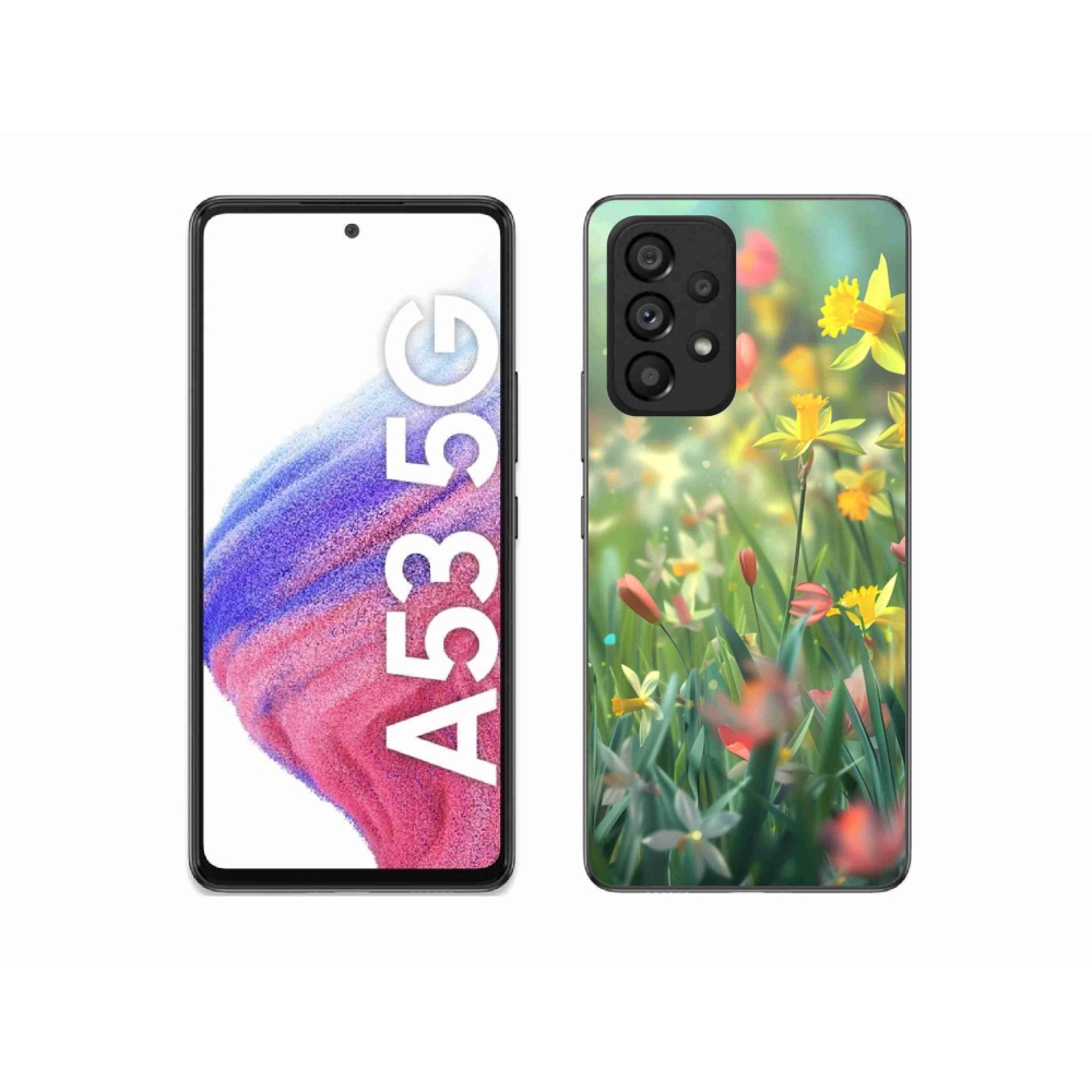 Gél borítás mmCase Samsung Galaxy A53 - tavaszi virágok
