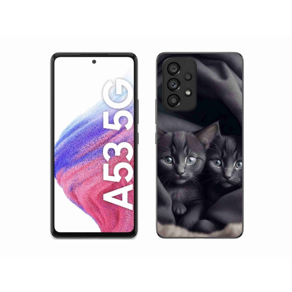 Zselés borítás mmCase Samsung Galaxy A53 - cat duo -hoz
