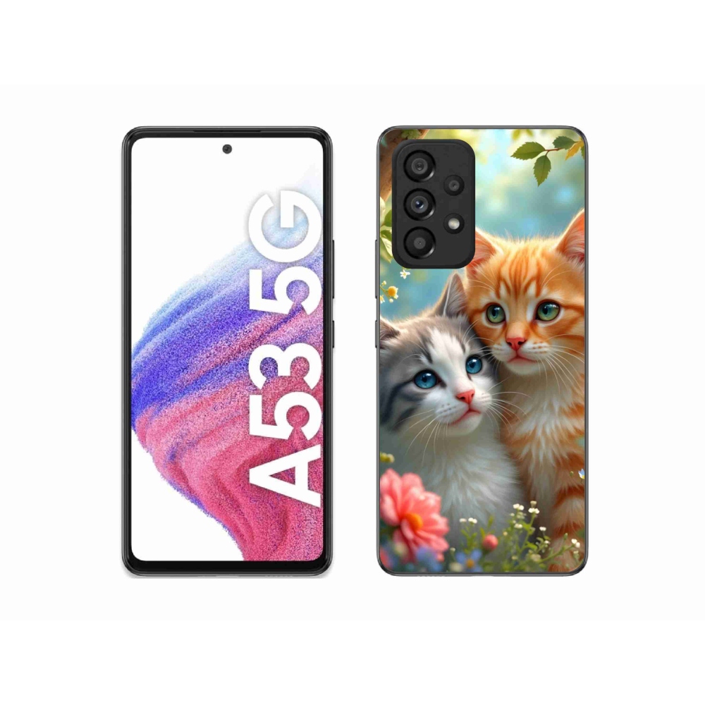Gél borítás mmCase Samsung Galaxy A53 készülékhez - macskaszerelem 2
