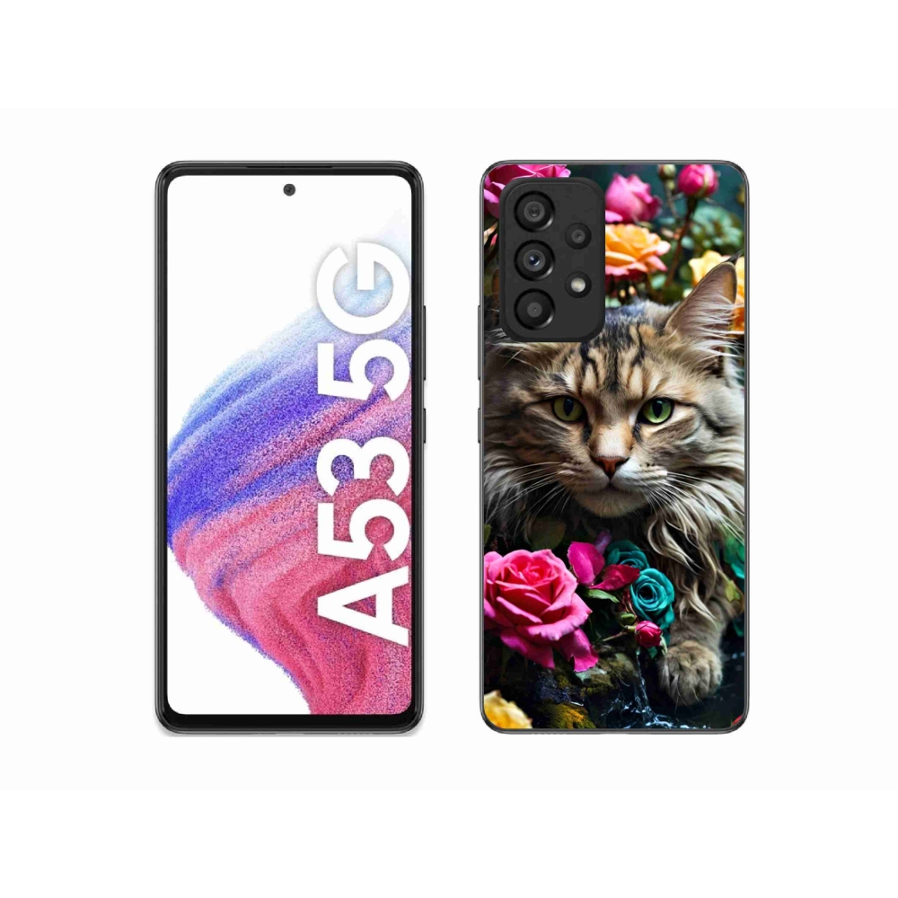 Zselés borítás mmCase Samsung Galaxy A53 - macskaszem nézet 2