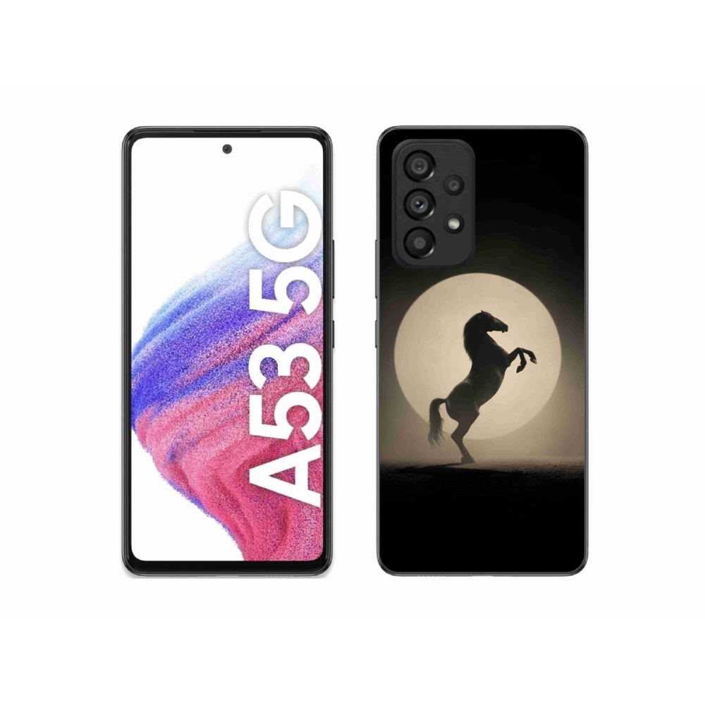 Zselés borítás mmCase Samsung Galaxy A53 készülékhez - ló sziluettben