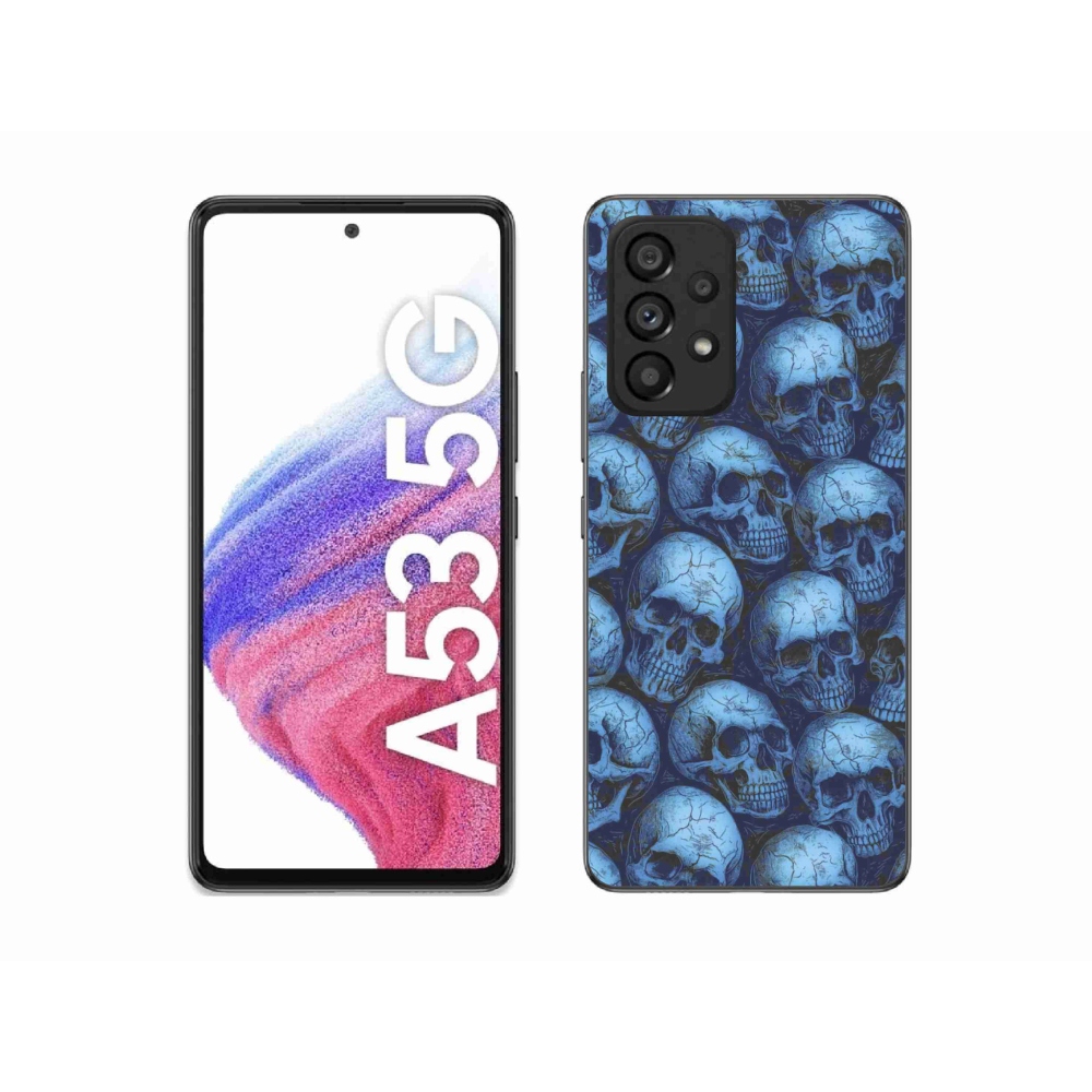 Zselés borítás mmCase Samsung Galaxy A53 készülékhez - koponyák