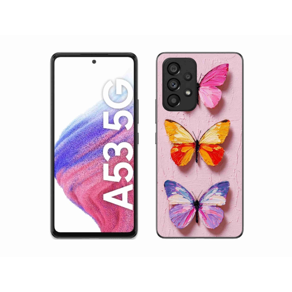 Gél borító mmCase Samsung Galaxy A53 - pillangó szentháromsághoz