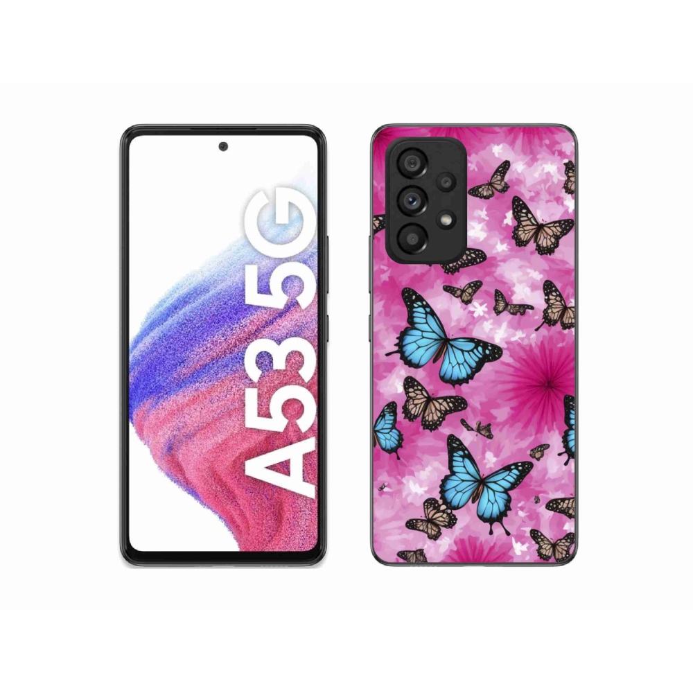 Gél borítás mmCase Samsung Galaxy A53 készülékhez - pillangó kert