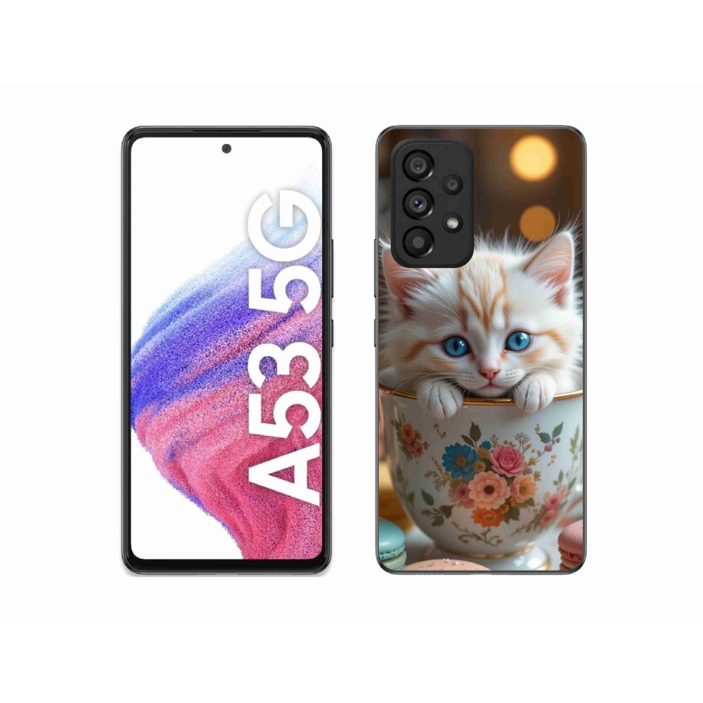 Gél borítás mmCase Samsung Galaxy A53 - aranyos cica 6