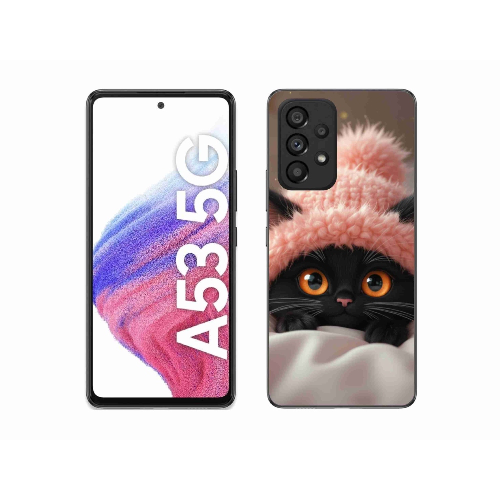 Gél borító mmCase Samsung Galaxy A53 - aranyos cica 7