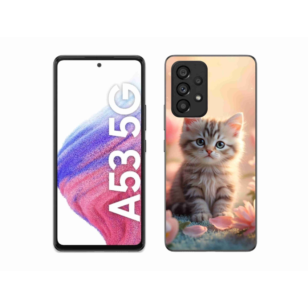 Gél borítás mmCase Samsung Galaxy A53 - aranyos cica 8