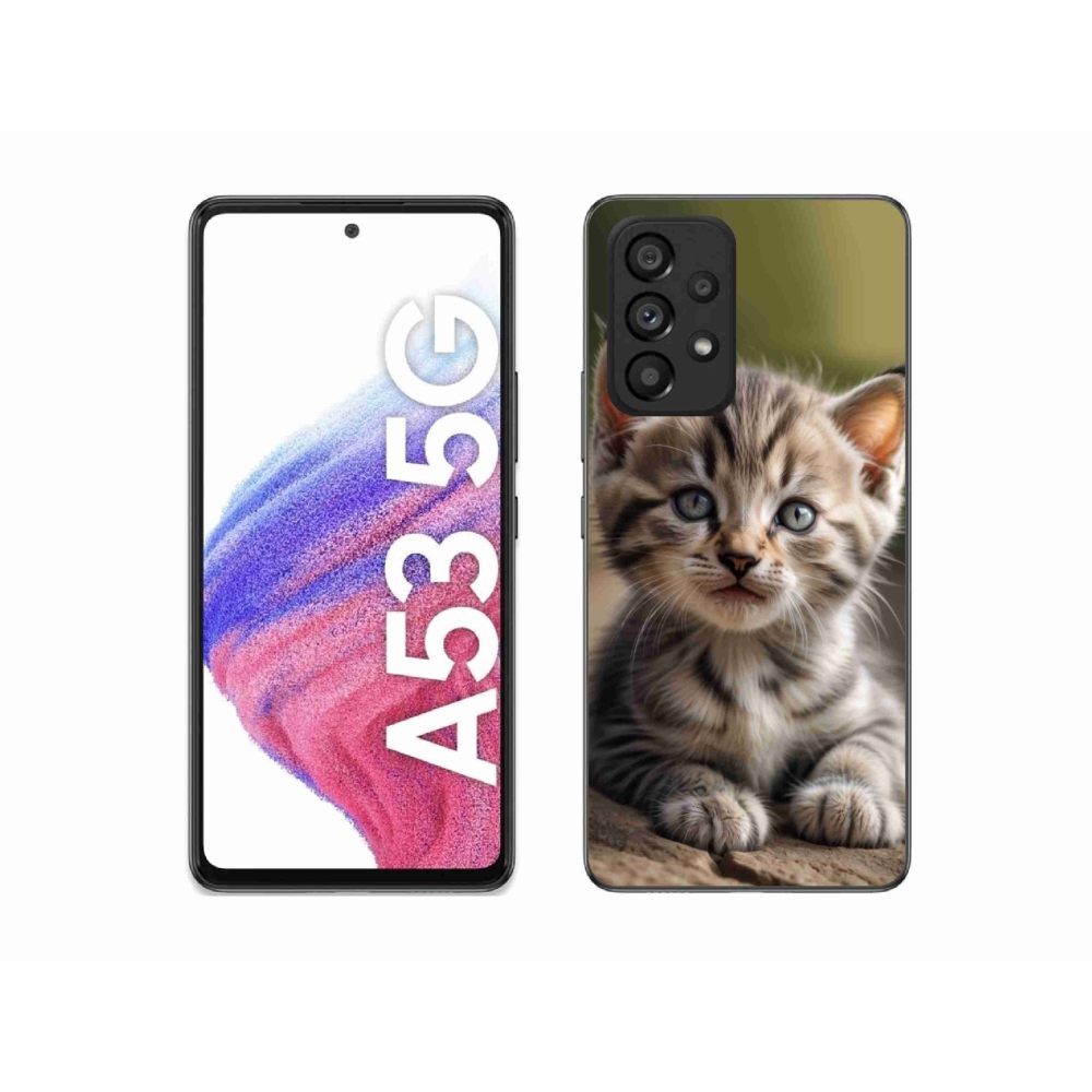 Gél borító mmCase Samsung Galaxy A53 - aranyos cica 9