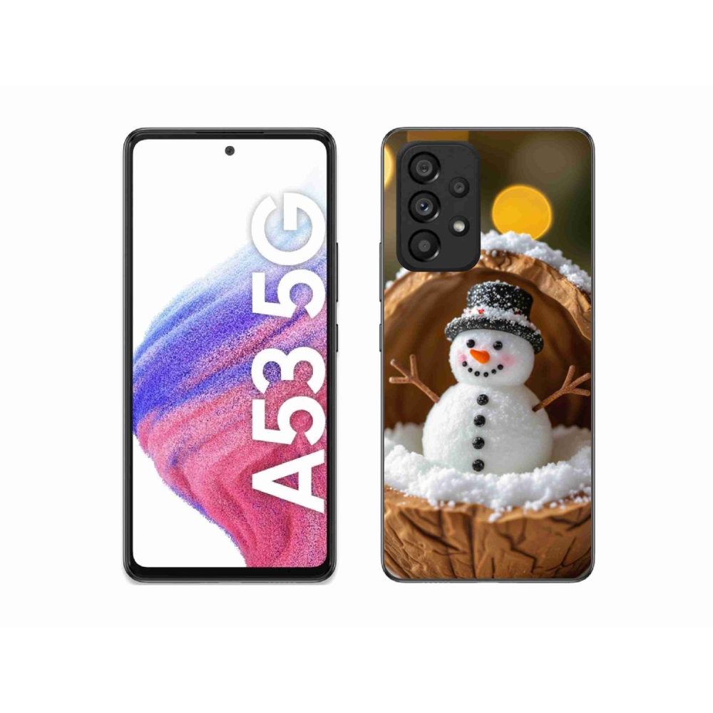 Gél borító mmCase Samsung Galaxy A53 - hóember 4