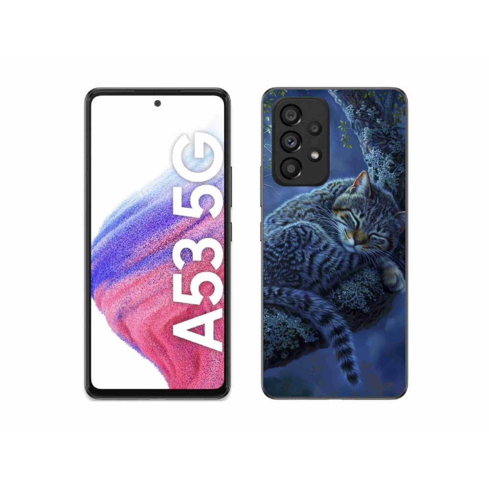 Gél borítás mmCase Samsung Galaxy A53 készülékhez - alvó macska