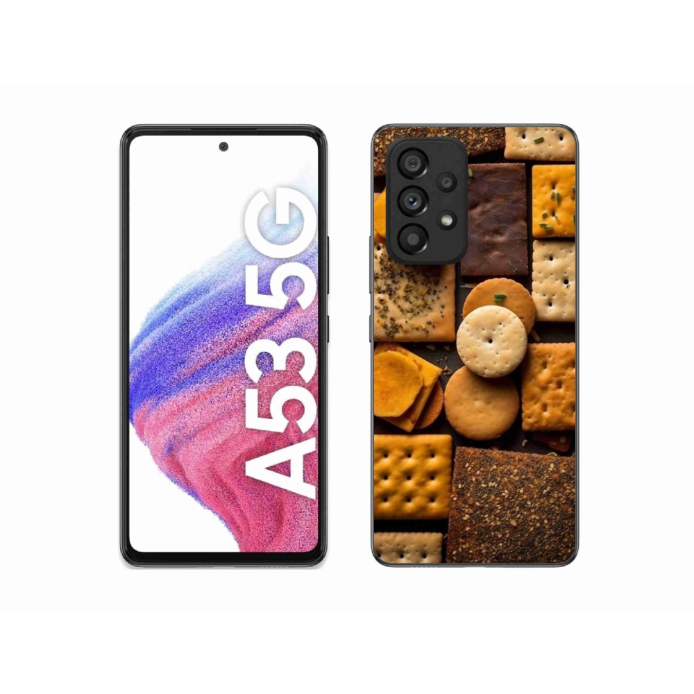 Zselés borítás mmCase Samsung Galaxy A53 készülékhez - kekszek