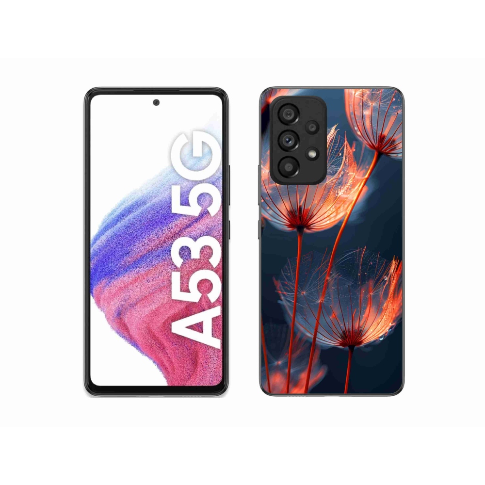 Zselés borítás mmCase Samsung Galaxy A53 készülékhez - világító pehely