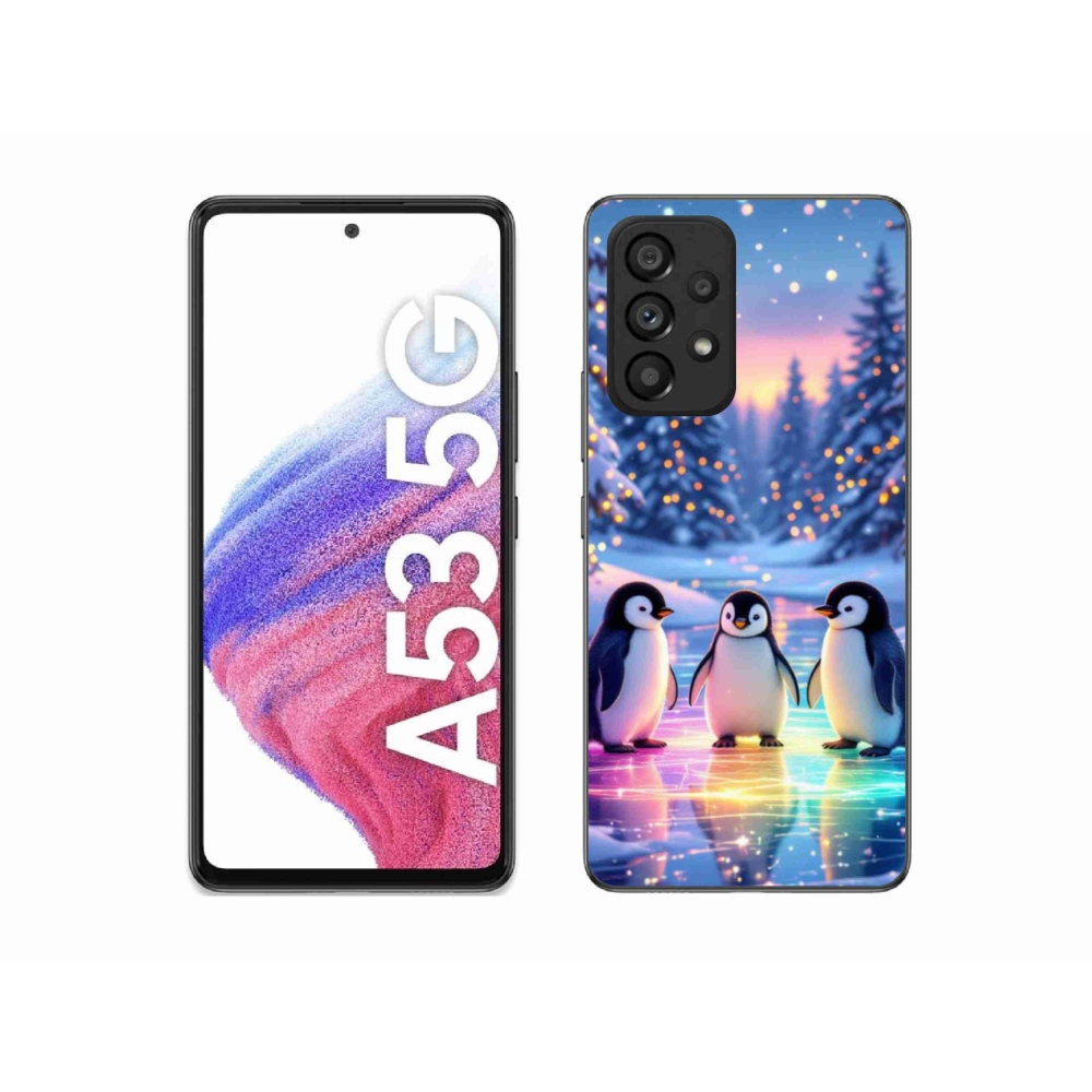 Gél borítás mmCase Samsung Galaxy A53 készülékhez - pingvinek