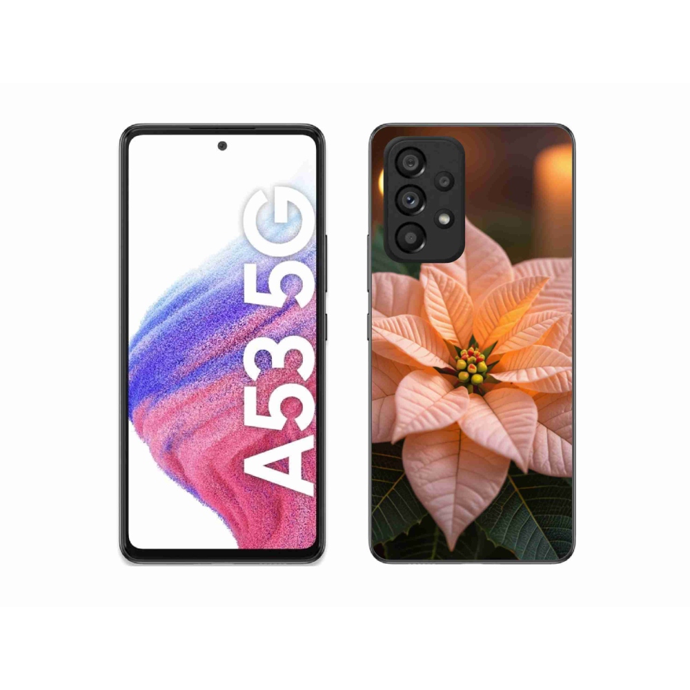 Gél borítás mmCase Samsung Galaxy A53 készülékhez - mikulásvirág