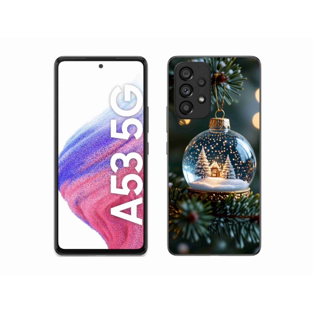 Gél borítás mmCase Samsung Galaxy A53 - Karácsonyi gömbök 2