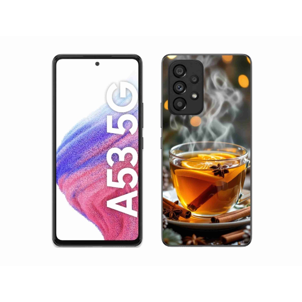 Gél borítás mmCase Samsung Galaxy A53 - Karácsonyi lyukasztás