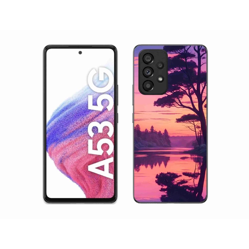 Gél borítás mmCase Samsung Galaxy A53 készülékhez - naplemente a tó felett