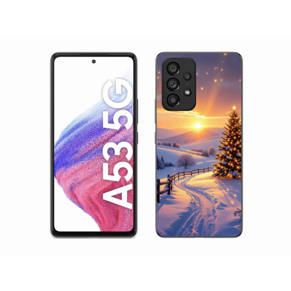 Gél borítás mmCase Samsung Galaxy A53 - téli tájkép