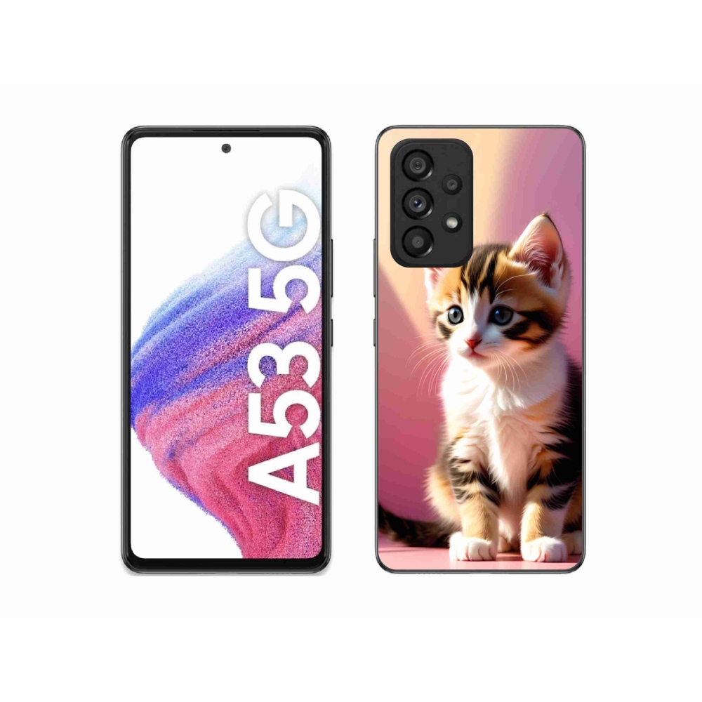 Gél borítás mmCase Samsung Galaxy A53 készülékhez - kíváncsi cica 2