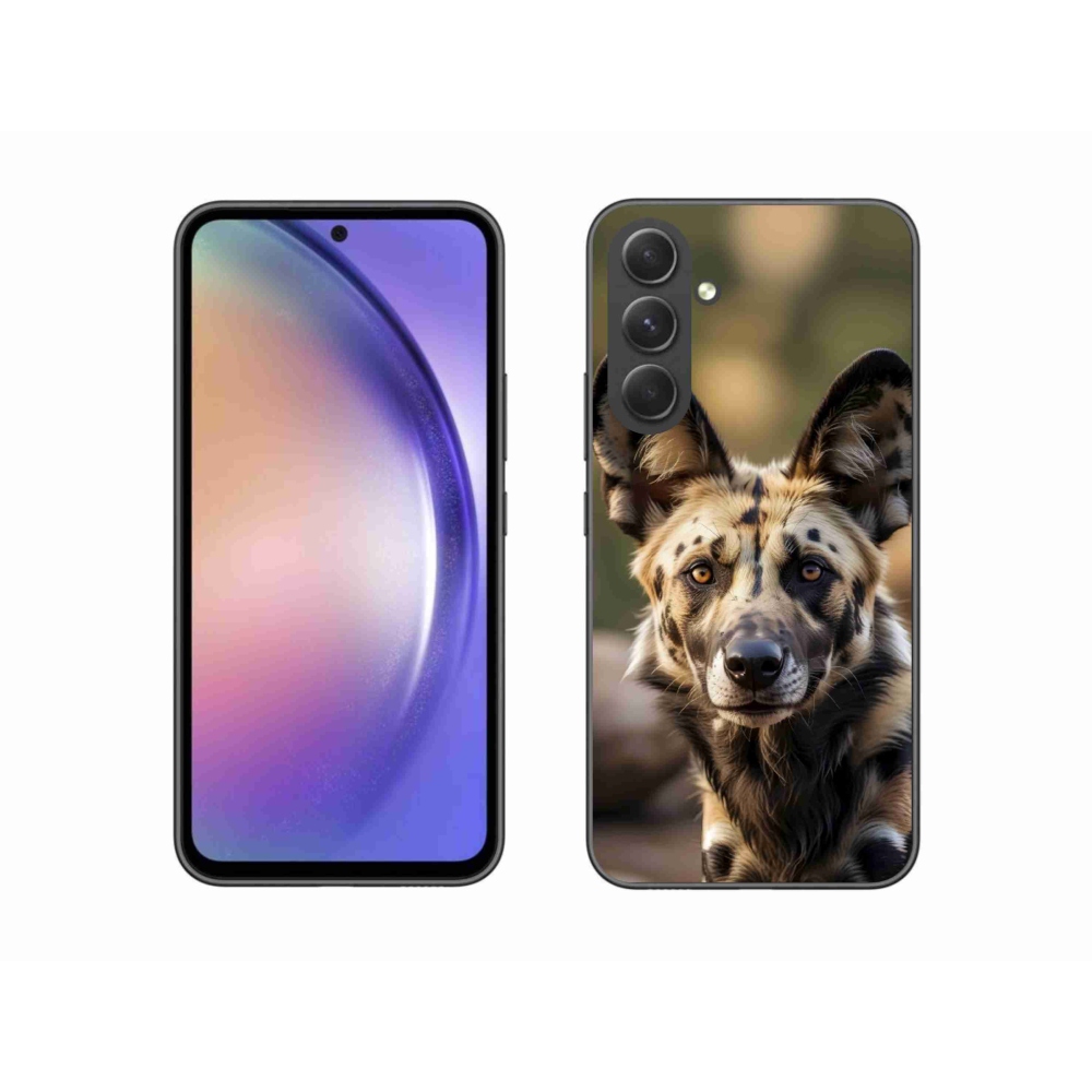 Gél borítás mmCase Samsung Galaxy A54 5G - afrikai vadkutya számára