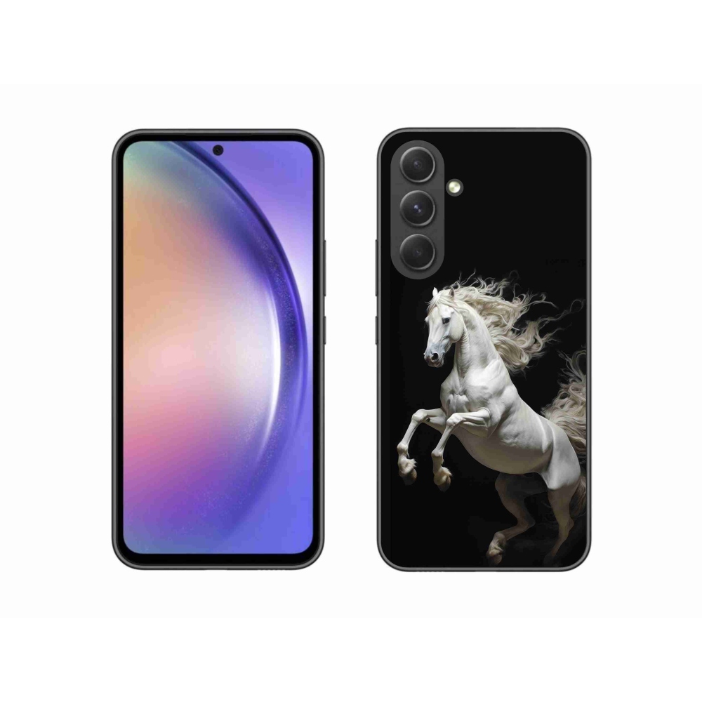 Gél védőhuzat mmCase Samsung Galaxy A54 5G - fehér ló 4