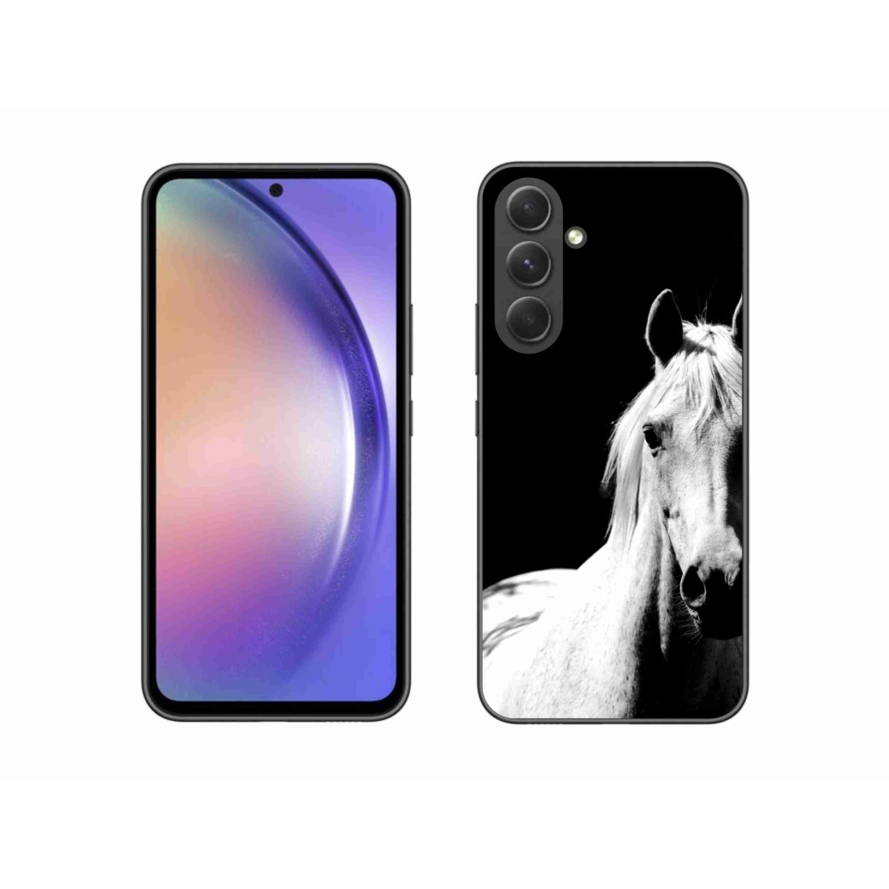 Zselés borítás mmCase Samsung Galaxy A54 5G - fehér ló 5