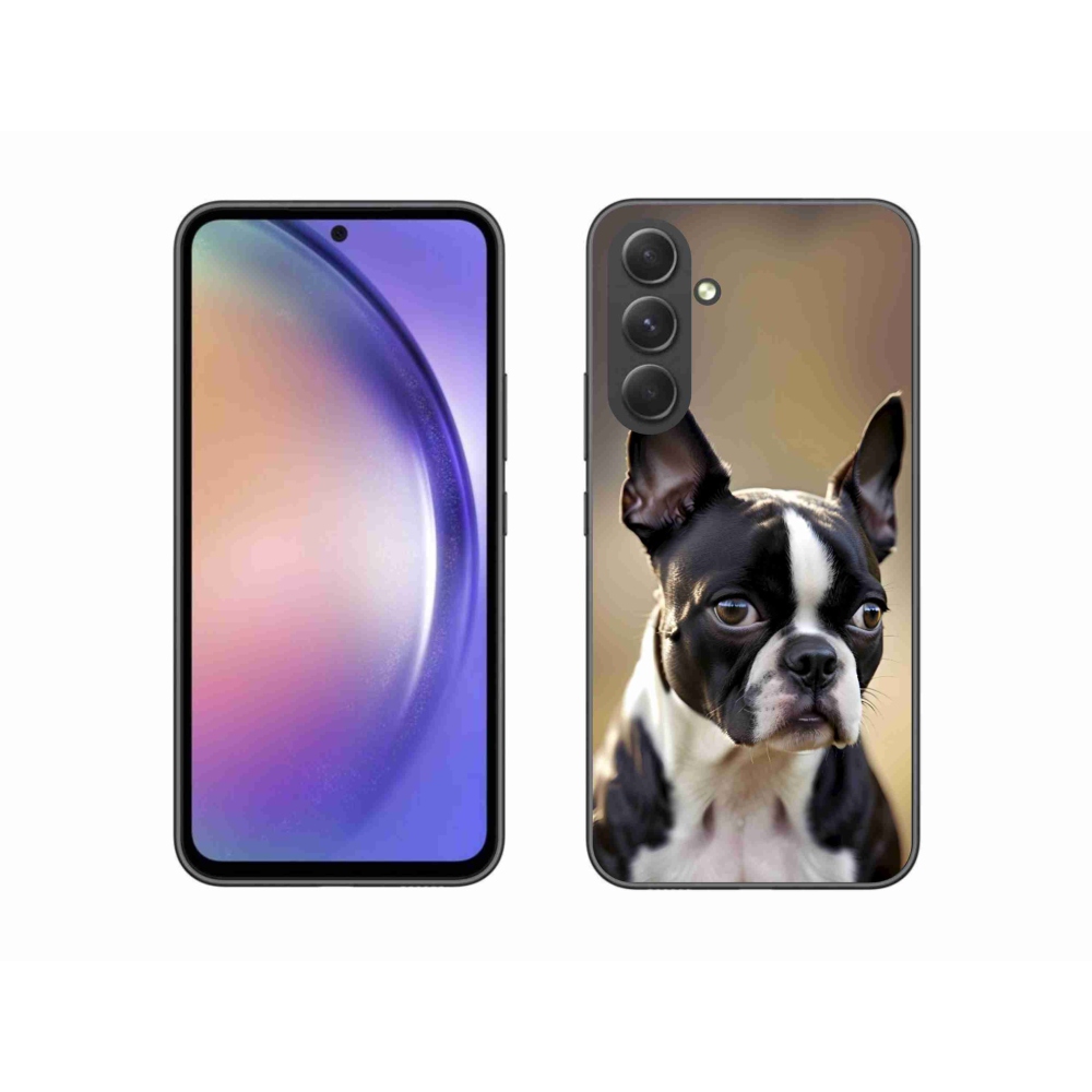 Gél borítás mmCase Samsung Galaxy A54 5G - Boston Terrier