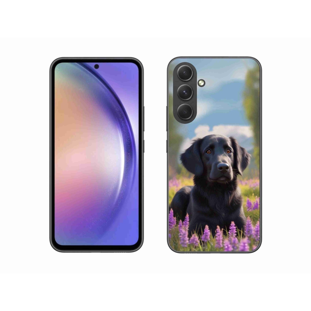 Gél védőhuzat mmCase Samsung Galaxy A54 5G - elegáns fekete retriever