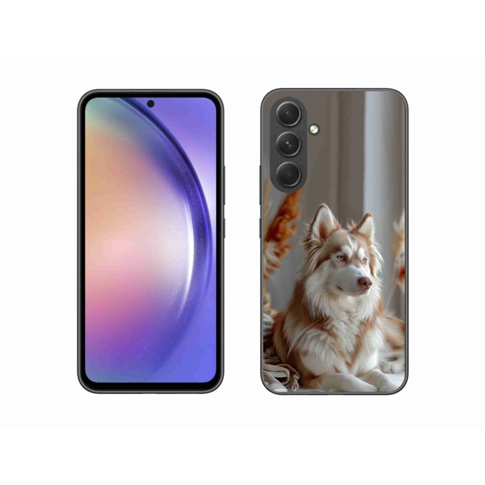 Zselés borítás mmCase Samsung Galaxy A54 5G - csendes szibériai husky