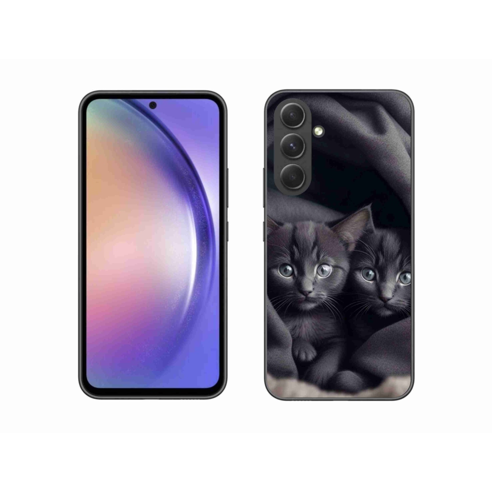 Zselés borítás mmCase Samsung Galaxy A54 5G - cat duo - Samsung Galaxy A54 5G számára