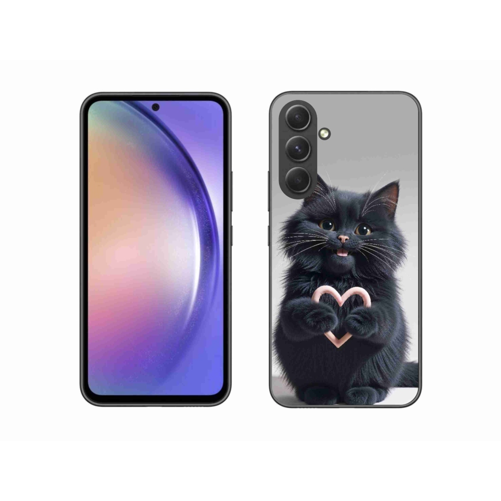Gél borítás mmCase Samsung Galaxy A54 5G - macskaszerelem 3