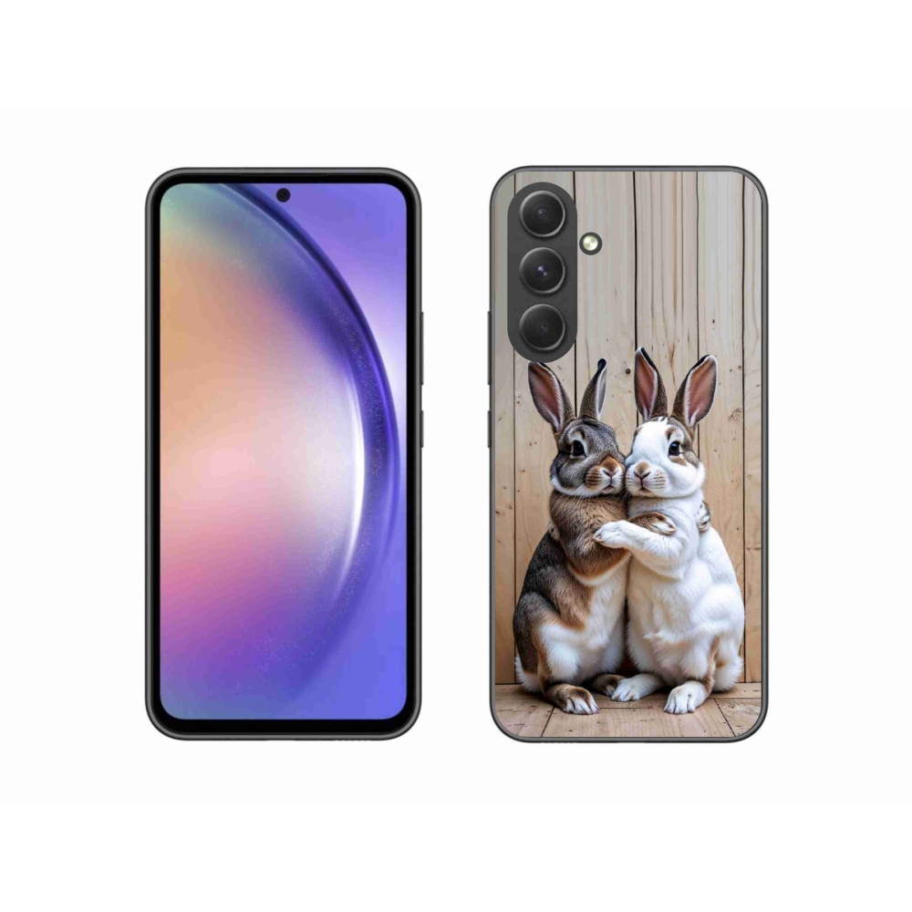 Zselés borítás mmCase Samsung Galaxy A54 5G - nyúl párhoz