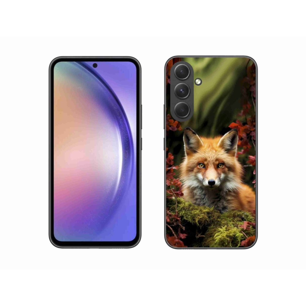 Zselés borítás mmCase Samsung Galaxy A54 5G - róka az erdőben