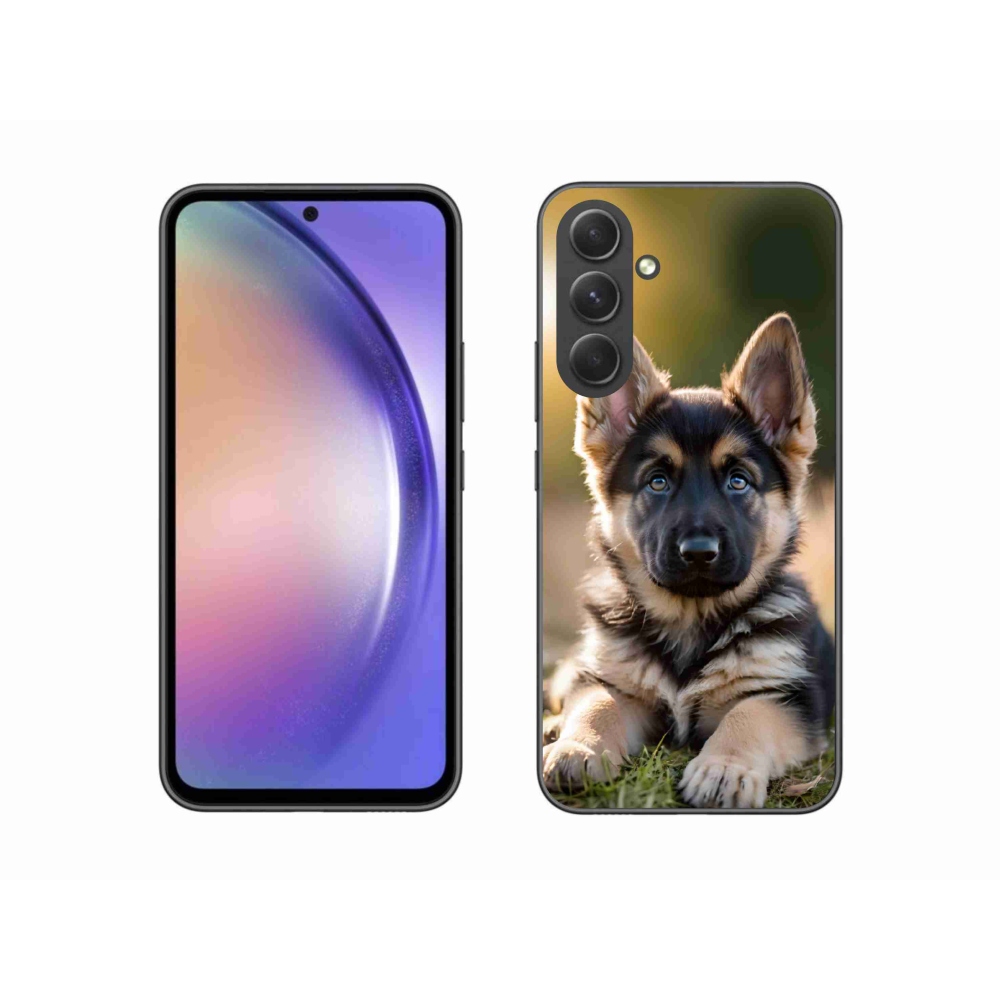 Zselés borítás mmCase Samsung Galaxy A54 5G - Német juhászkutya a természetben