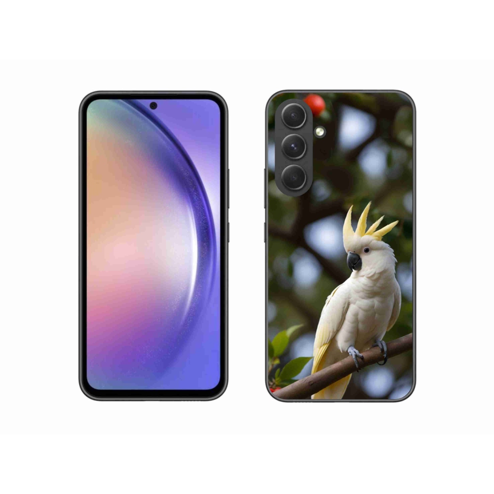 Gél borítás mmCase Samsung Galaxy A54 5G - papagáj kakadu 3