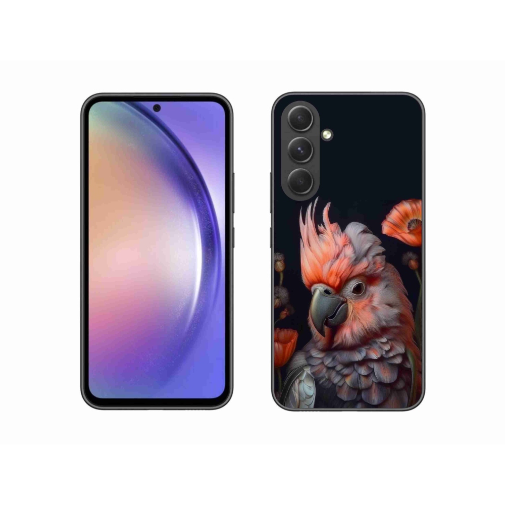 Gél borítás mmCase Samsung Galaxy A54 5G - papagáj kakadu színekben