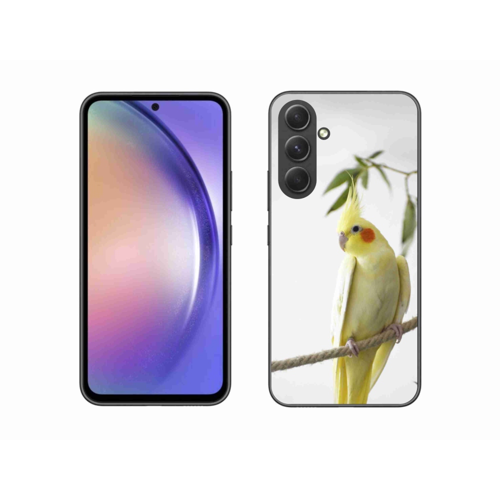 Gél borítás mmCase Samsung Galaxy A54 5G - papagáj korela chocholatá