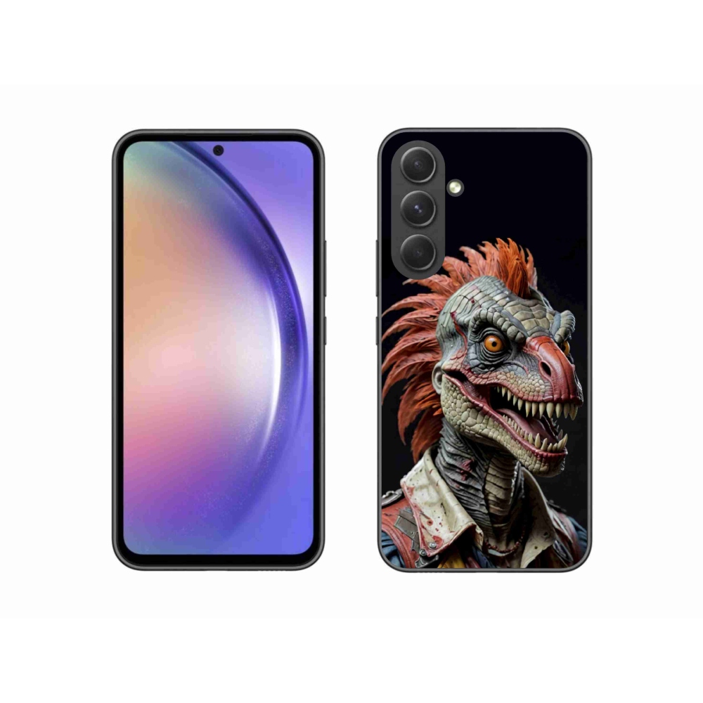 Zselés borítás mmCase Samsung Galaxy A54 5G - punk dinoszauruszhoz