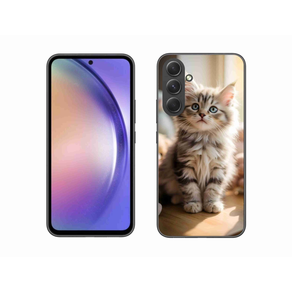 Gél borítás mmCase Samsung Galaxy A54 5G - aranyos cica 10