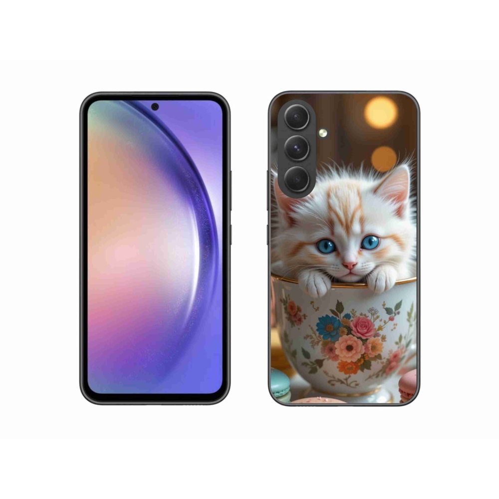 Gél borítás mmCase Samsung Galaxy A54 5G - aranyos cica 6